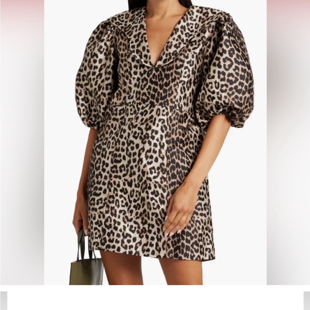 TRENDING! Perfect condition🐆 animal print Ganni dress. 🐆